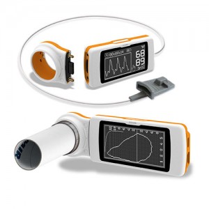 MIR Spirodoc肺氧计与脉搏血氧计，3D运动传感器