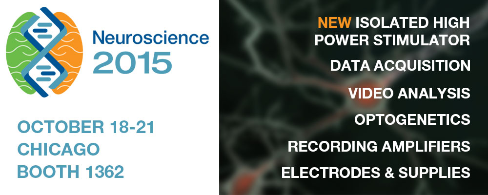 新型号4100孤立的刺激器在2015年神经科学揭开