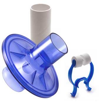 VBMax 36mm PFT套件，带标准过滤器，蓝色泡沫鼻夹，用于MGC诊断，MedGraphics