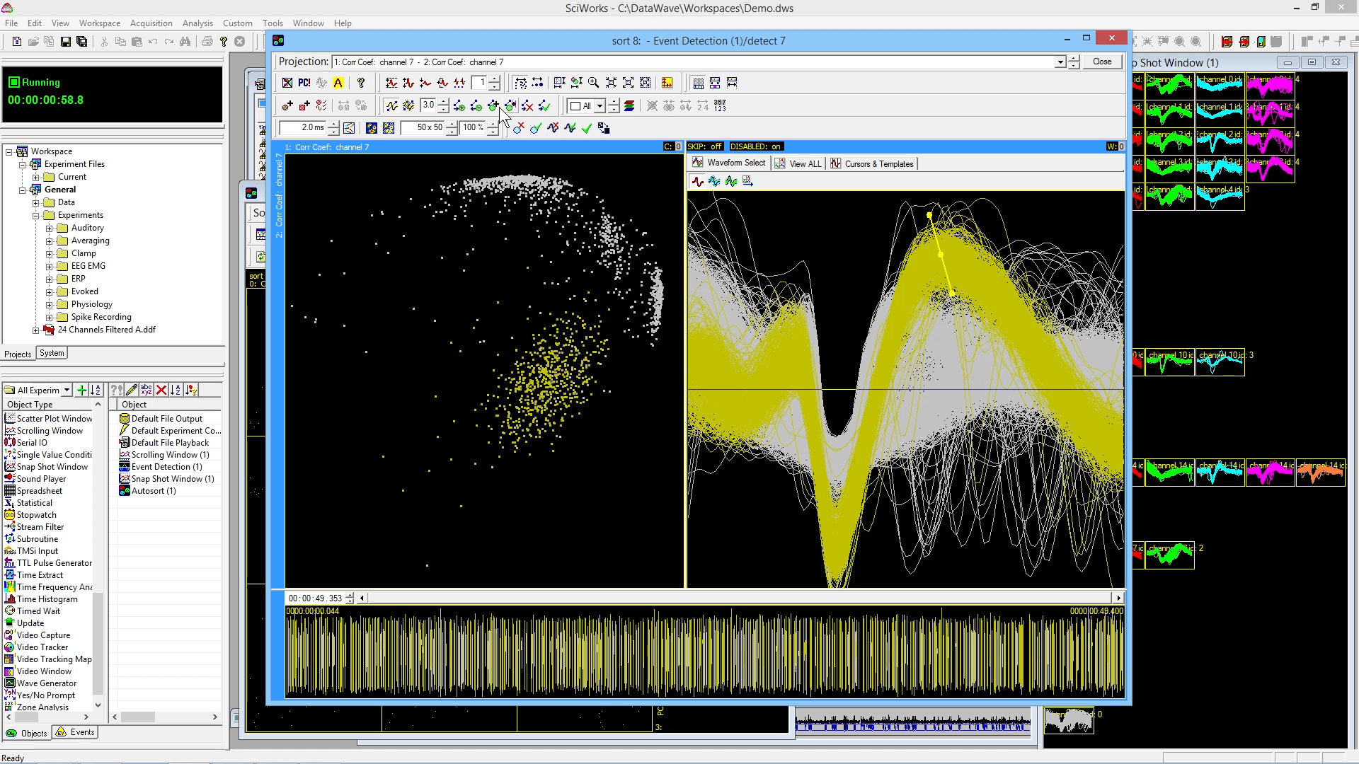 SciWorks中的Spike Sorting